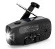 Radio Streetz S80 Crank Radio, solar panel, black 1