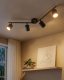 Lampa sufitowa Beliani Lampa spot 4-punktowa NYANDO Metal Czarny 2