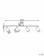 Lampa sufitowa Beliani Lampa spot 4-punktowa NYANDO Metal Czarny 3