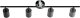 Lampa sufitowa Beliani Lampa spot 4-punktowa NYANDO Metal Czarny 9