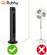 Termowentylator Ruhhy Wentylator kolumnowy 90cm czarny + pilot Ruhhy 10