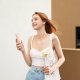 Wentylator Jisulife Mini wentylator Jisulife Handheld Fan Life8 przenośny wiatraczek USB z funkcją powerbanka 2000mAh i latarką - różowy 3