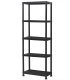 EkoStick Regał Magazynowy Garażowy Warsztatowy łazienkowy Plastikowy Czarny 171x61cm 11