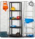 EkoStick Regał Magazynowy Garażowy Warsztatowy łazienkowy Plastikowy Czarny 171x61cm 4