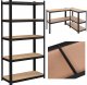 EkoStick Zestaw 2szt Regał magazynowy garażowy warsztatowy metalowy 875kg 180x90cm 2