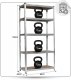 EkoStick Zestaw regał magazynowy garażowy warsztatowy metalowy 875kg 180x90cm 2 sztuki 3