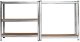 EkoStick Zestaw regał magazynowy garażowy warsztatowy metalowy 875kg 180x90cm 2 sztuki 6
