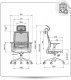 Krzesło biurowe Ergostill Fotel biurowy gamingowy ergonomiczny obrotowy regulowany niebieski GK3Basic 2