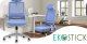Krzesło biurowe Ergostill Fotel biurowy gamingowy ergonomiczny obrotowy regulowany niebieski GK3Basic 8
