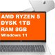 Laptop HP Cp2025dx / 17" FullHD / Ryzen 5 / 8GB / 1TB / Win 11 / Srebrny 1