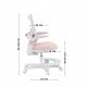 Krzesło biurowe MarkAdler Mark Adler Junior 5.7 Pink 2