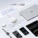 Ładowarka Baseus Stacja ładująca Baseus EnerFill FH21 120W 4xUSB-C + 2xUSB-A - biała 4