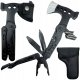 Strado Wielofunkcyjny Multitool Narzędzie siekiera szczypce Survivalowy scyzoryk czarny 1