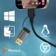 Kabel USB Reagle USB-A + USB-C - RJ-45 1 m Czarny 7