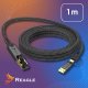 Kabel USB Reagle USB-A + USB-C - RJ-45 1 m Czarny 9