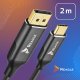 Kabel USB Reagle USB-C - DisplayPort 2 m Czarny 9