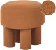 Cup&You Stołek CANBY Boucle Pomarańczowy 1