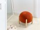galeria plakatu Stołek HELEN Welur Pomarańczowy 4