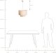 Lampa wisząca Beliani Mecumbura Metal Biały/ beżowy 11