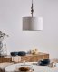 Lampa wisząca Beliani LOKY Metal Biały beżowy 4