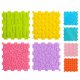 LeanToys Sensoryczne Puzzle Silikonowe Mata Ścieżka Sensoryczna Kolorowe 25 cm 12el. EDUKAMP 2