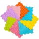 LeanToys Sensoryczne Puzzle Silikonowe Mata Ścieżka Sensoryczna Kolorowe 25 cm 12el. EDUKAMP 5