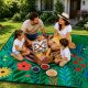 Lean EDUKAMP Koc piknikowy plażowy turystyczny mata rośliny kolorowa 100x150 cm [kod produktu: 31065] 5