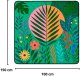 Lean EDUKAMP Koc piknikowy plażowy turystyczny mata rośliny kolorowa 100x150 cm [kod produktu: 31065] 6