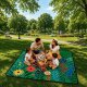 Lean EDUKAMP Koc piknikowy plażowy turystyczny mata rośliny kolorowa 100x150 cm [kod produktu: 31065] 7