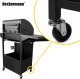 Heckermann Grill gazowy ogrodowy stalowy nierdzewny 5+1 YF-01JY03-B żeliwny ruszt 11,6 kW czarny 13