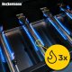 Heckermann Grill gazowy ogrodowy stalowy nierdzewny 5+1 YF-01JY03-B żeliwny ruszt 11,6 kW czarny 6