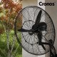 Termowentylator Cronos Wentylator ścienny z pilotem Cronos 50cm Czarny Wiatrak na ścianę cichy mocny 3