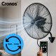 Termowentylator Cronos Wentylator ścienny z pilotem Cronos 50cm Czarny Wiatrak na ścianę cichy mocny 4