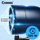 Termowentylator Cronos Wentylator ścienny z pilotem Cronos 50cm Czarny Wiatrak na ścianę cichy mocny 7