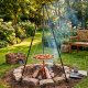 Springos Grill ogrodowy wiszący na stojaku z regulacją wysokości ruszt 50 cm Uniwersalny 14