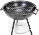 Springos Grill węglowy zamykany pokrywą okrągły ruszt 41 cm przenośny czarno-czerwony Uniwersalny 17