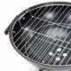 Springos Grill węglowy zamykany pokrywą okrągły ruszt 41 cm przenośny czarno-czerwony Uniwersalny 18