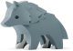 Figurka HalfToys Magnetyczne figurki 3D zwierząt leśnych - Half Toys 3+ EDUKAMP 14