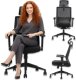 Krzesło biurowe Ergostill Fotel Ergonomiczny Biurowy do Biurka Krzesło Obrotowe Gamingowe Regulowane 1