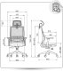 Krzesło biurowe Ergostill Fotel Ergonomiczny Biurowy do Biurka Krzesło Obrotowe Gamingowe Regulowane 3
