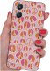 krainaGSM Do Motorola G06 | G06 Power Wzory Silikonowe Matt Case + Szkło 9H 4