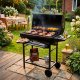 Springos Grill węglowy ogrodowy z pokrywą termometrem duży ruszt grillowy Uniwersalny 23