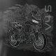Topslang Koszulka na motor motocyklowa Ducati Multistrada V4S męska czarna Regular S 2