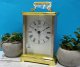 Seiko Zegar szafkowy stołowy Seiko QHE093G 9,5x14 cm złoty z budzikiem . 2