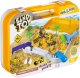 click4TOYS Piasek kinetyczny Plac budowy dla dzieci Walizka Pojazdy budowlane Figurki 2