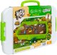 click4TOYS Piasek kinetyczny dla dzieci farma figurki zwierzątka traktor taczka zestaw 2