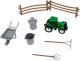 click4TOYS Piasek kinetyczny dla dzieci farma figurki zwierzątka traktor taczka zestaw 5