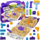 click4TOYS Piasek kinetyczny W walizce Zamek Zestaw dla dzieci Foremki piaskownica 1