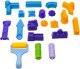 click4TOYS Piasek kinetyczny W walizce Zamek Zestaw dla dzieci Foremki piaskownica 4