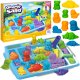 click4TOYS Piasek kinetyczny dla dzieci zestaw XXL zwierzątka dinozaury ZOO foremki 3D (5906708103256) 1